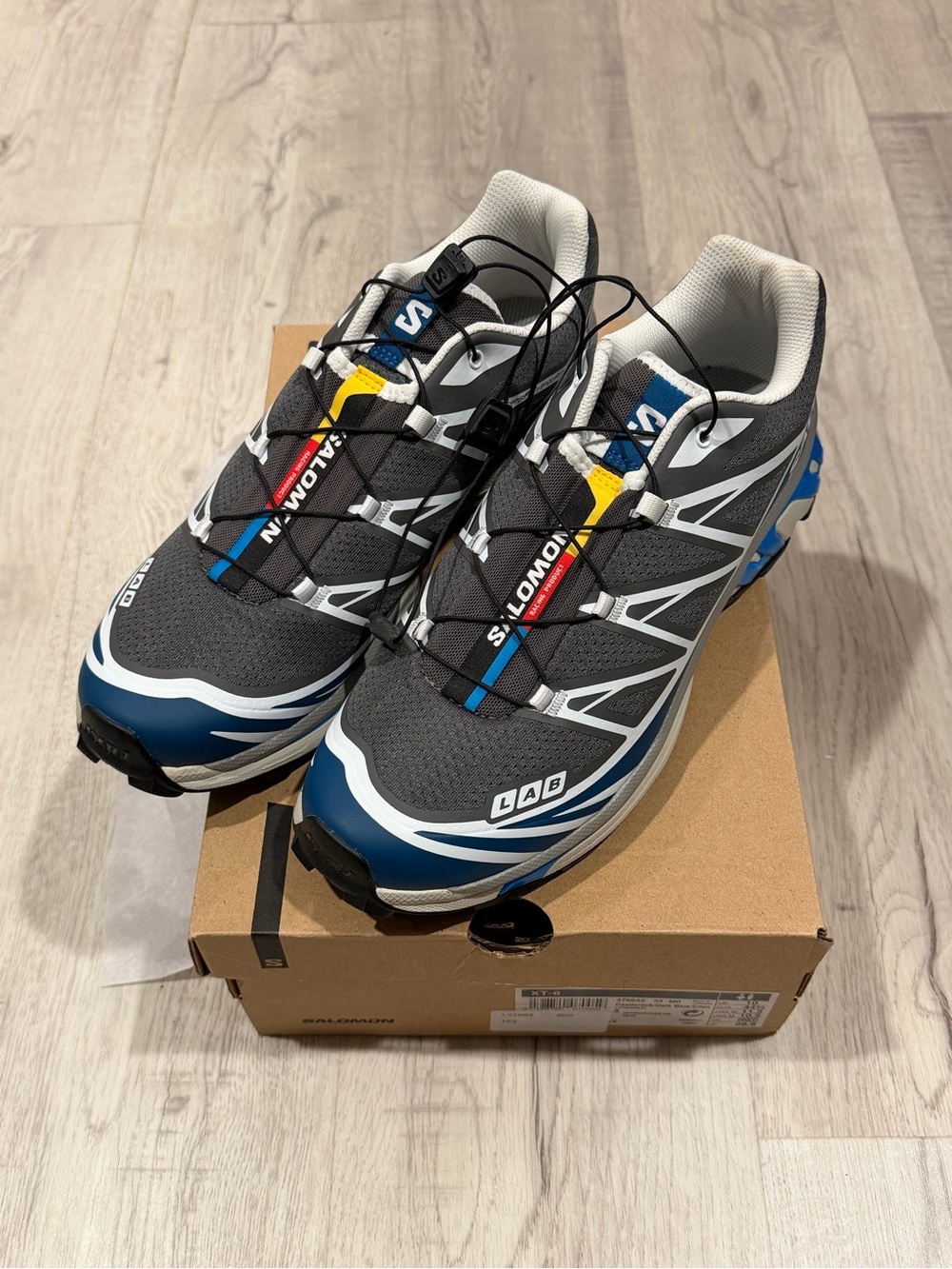 Salomon Men's XT-6 Trail Running Shoes - Grey/Blue